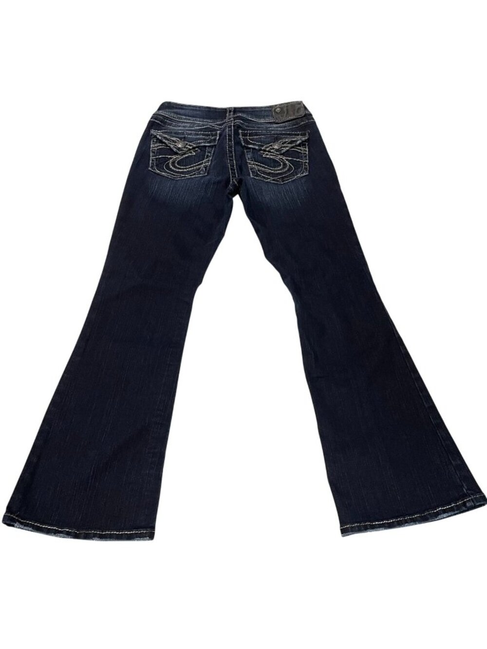 Silver Jeans Co Suki Surplus Jeans 27 Dark Wash Bootcut Mid Rise Western Rodeo